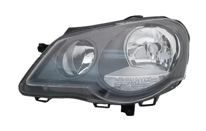 NEW LEFT HEADLIGHT FOR VOLKSWAGEN VW POLO 9N 11/2005 ~ 02/2010 BLACK HEADLIGHT
