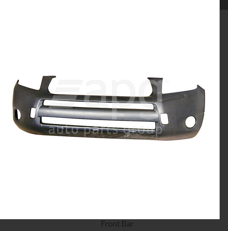 NEW FRONT BUMPER BAR FOR TOYOTA RAV4 11/2005-8/2008 W/O FLARE HOLE TYPE RAV-4