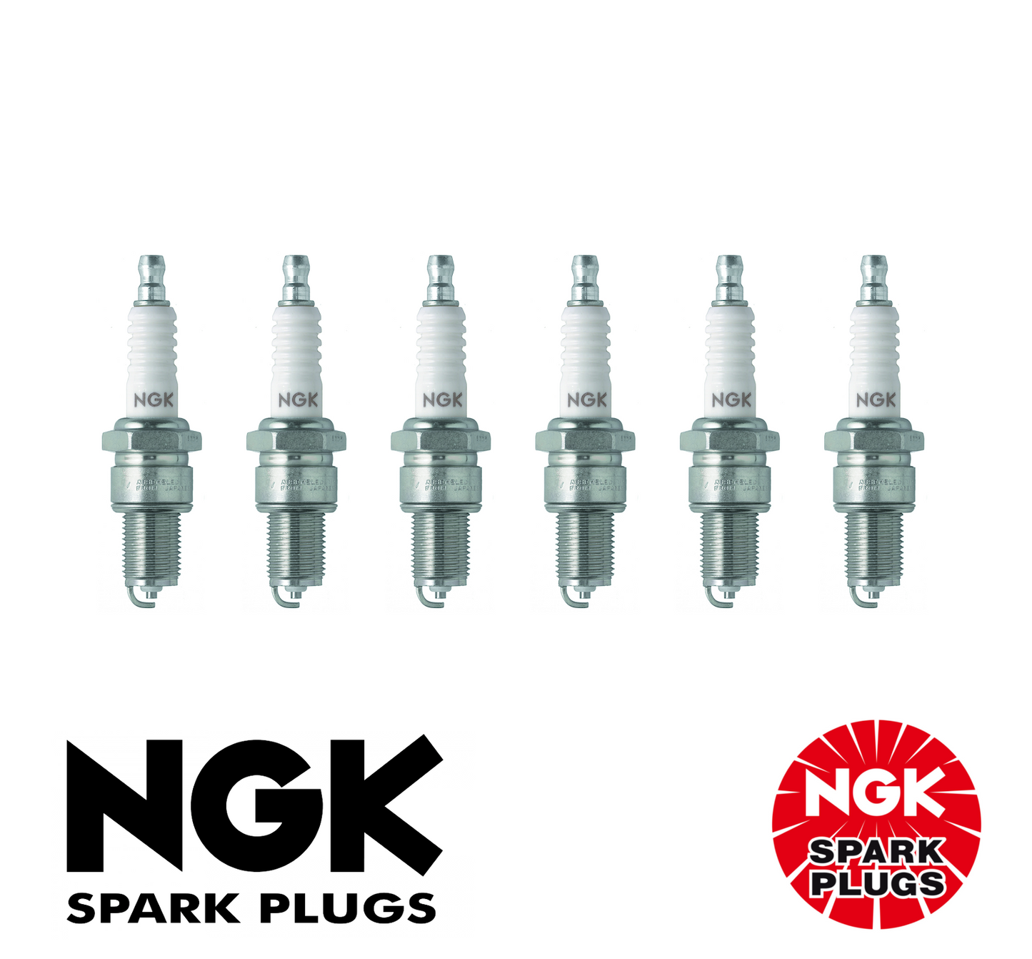 6x GENUINE NGK SPARK PLUG SET FOR Ford Capri MK1 3.0L V6 (Essex)