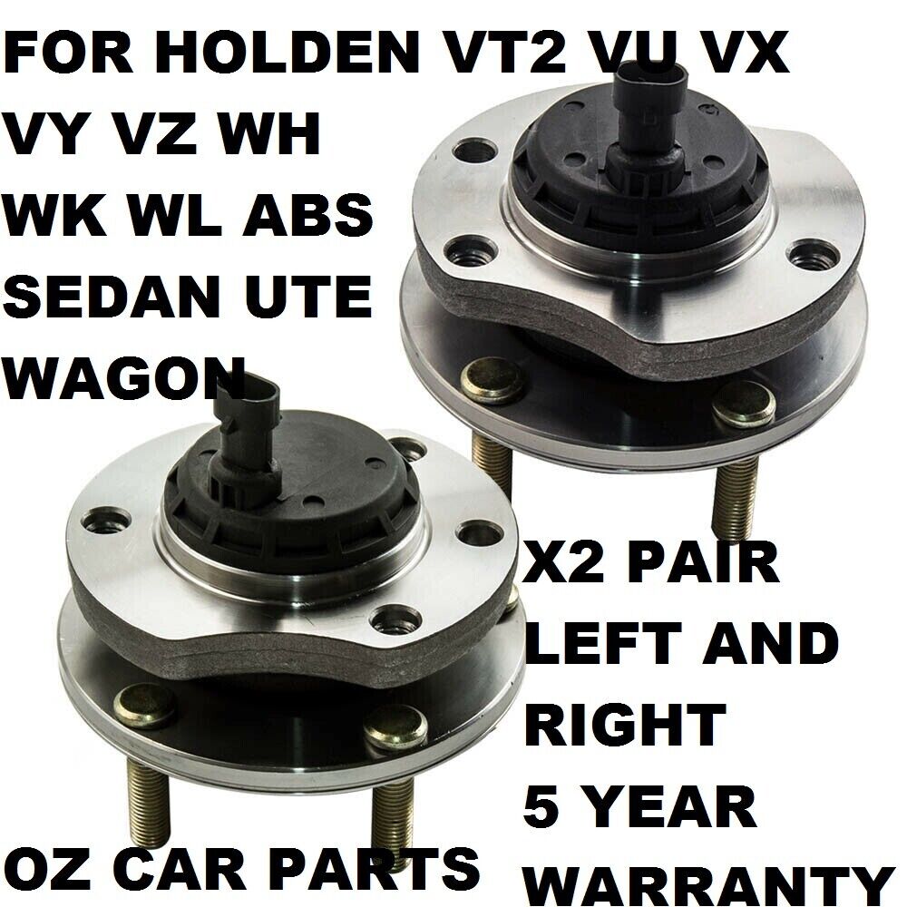 WHEEL BEARING HUB ABS FOR VU VY VZ UTE HOLDEN COMMODORE LEFT & RIGHT PAIR X2 NEW