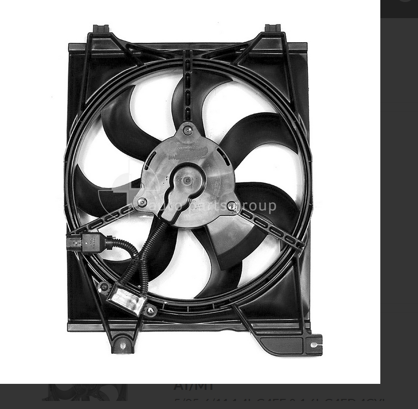 NEW COMPLETE RADIATOR FAN FOR KIA RIO 5/05-7/09 1.6L G4ED 4CYL PETROL MANUAL