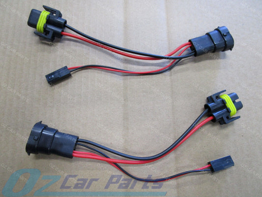 X-2 H11 GLOBES PLUG WITH Piggy Back Adaptor FOR ANY MAKE MODELS CARS H-11 GLOBES