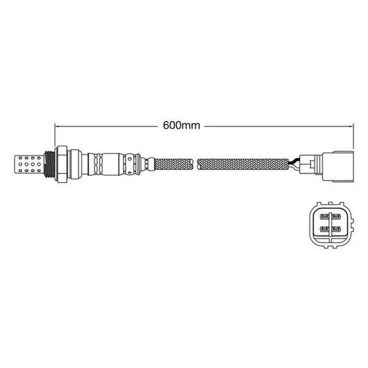 NEW Exhaust O2 Oxygen Sensor FOR Toyota Avensis (ACM21 - 2.4L with 2AZ-FE engine