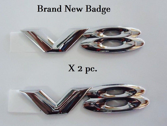 Brand New Genuine V8 Badges set of 2 for VY VZ SS Holden Commodore  (X2)