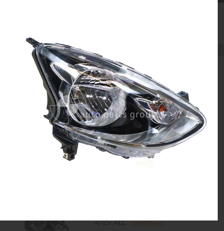 NEW GENUINE RIGHT HEADLIGHT FOR NISSAN MICRA K13 5-DOOR 4/2015-12/2016