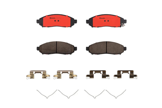 Brembo FRONT Brake Pad Set For Nissan Navara D40 series) dCi  V6 Diesel & Petrol
