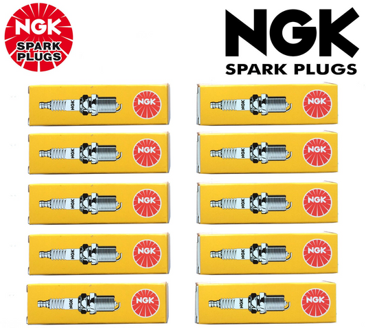 10x GENUINE NGK SPARK PLUG SET FOR B9ES