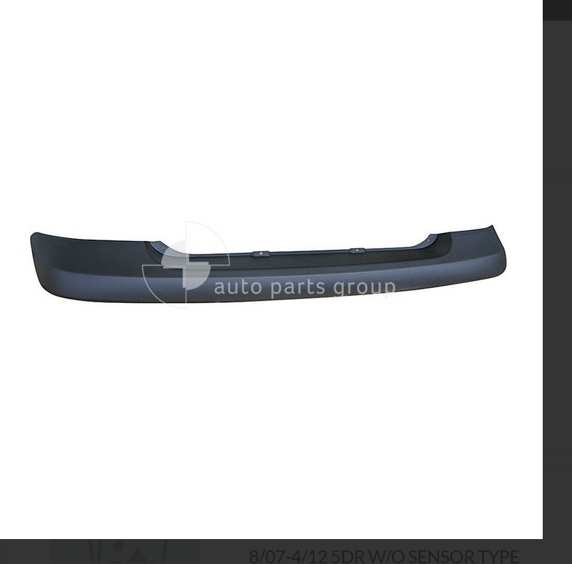 GENUINE REAR BUMPER BAR FOR HYUNDAI GETZ 9/2005-11/2011 UPPER BAR