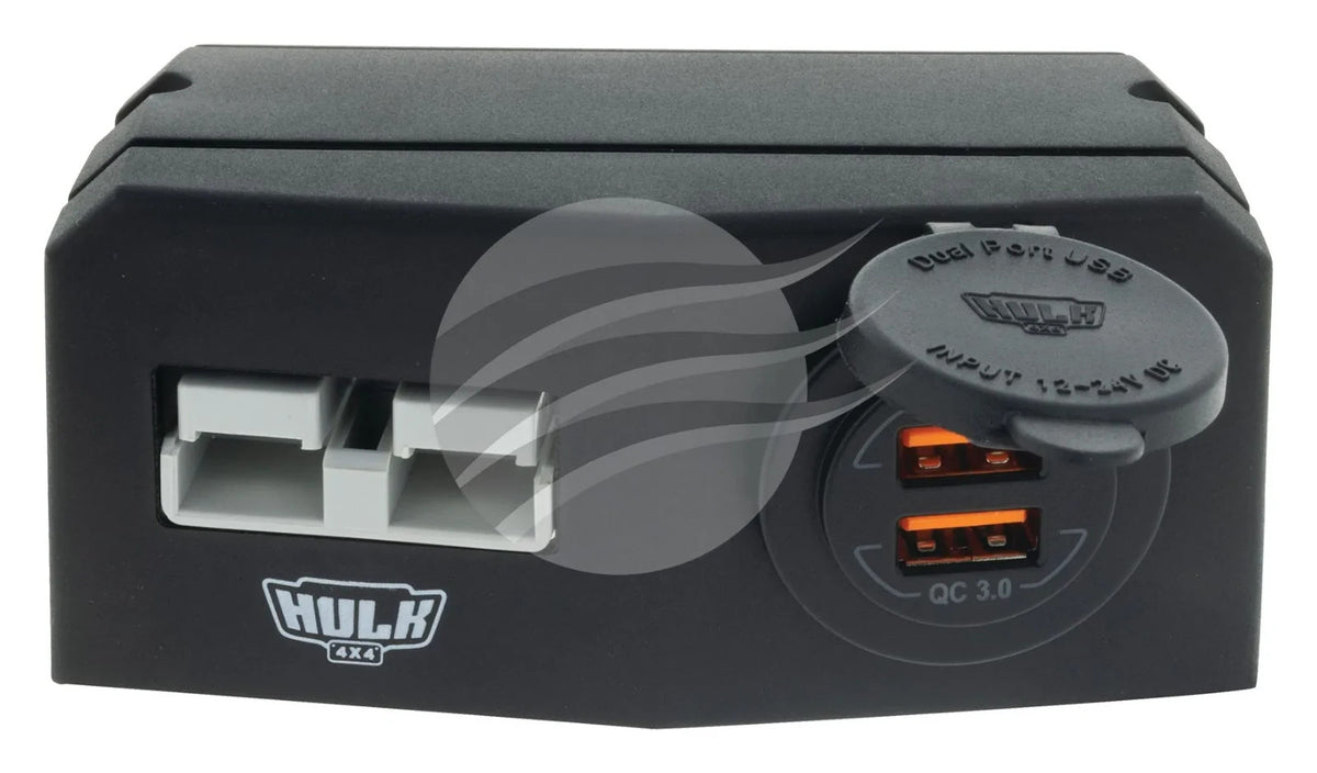 NEW HEAVY DUTY DOUBLE SURFACE MOUNT HOUSING 50amp ANDERSON STYLE PLUG