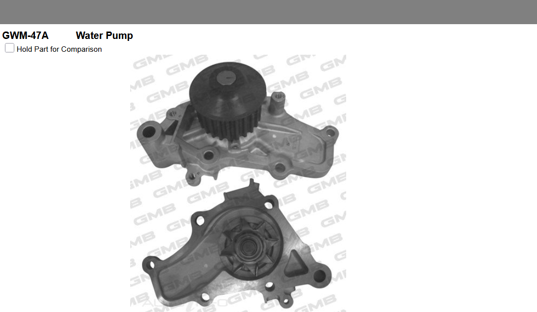 GMB WATER PUMP+GASKET+SILICONE FOR Mitsubishi Verada 3.5L KL