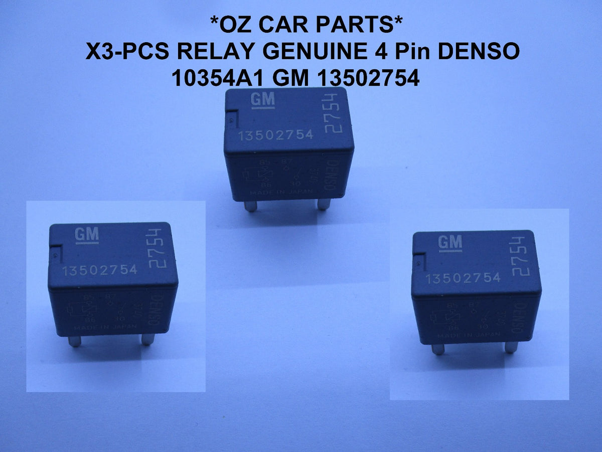 X3-PCS Genuine RELAY 4 Pin DENSO 10354A1 GM 13502754