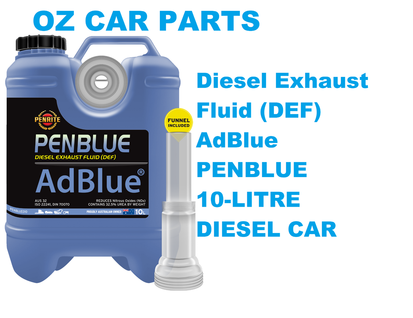 ADBLUE Diesel Exhaust Fluid (DEF) 10-LITRE AD-BLUE