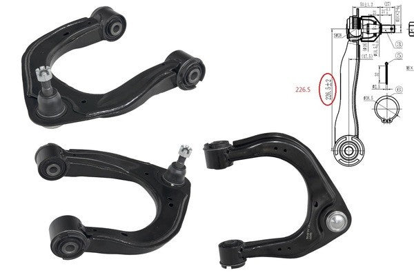NEW RIGHT FRONT UPPER CONTROL ARM FOR FORD RANGER PX -2-3  06/2015-12/2022 225MM