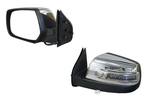 NEW LEFT DOOR MIRROR FOR FORD RANGER PJ/PK 12/2006-08/2011 CHROME -AUTO FOLDING