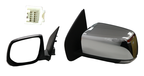 NEW LEFT SIDE DOOR MIRROR FOR ISUZU D-MAX TFS 11/2016-06/2020 FOLDING CHROME