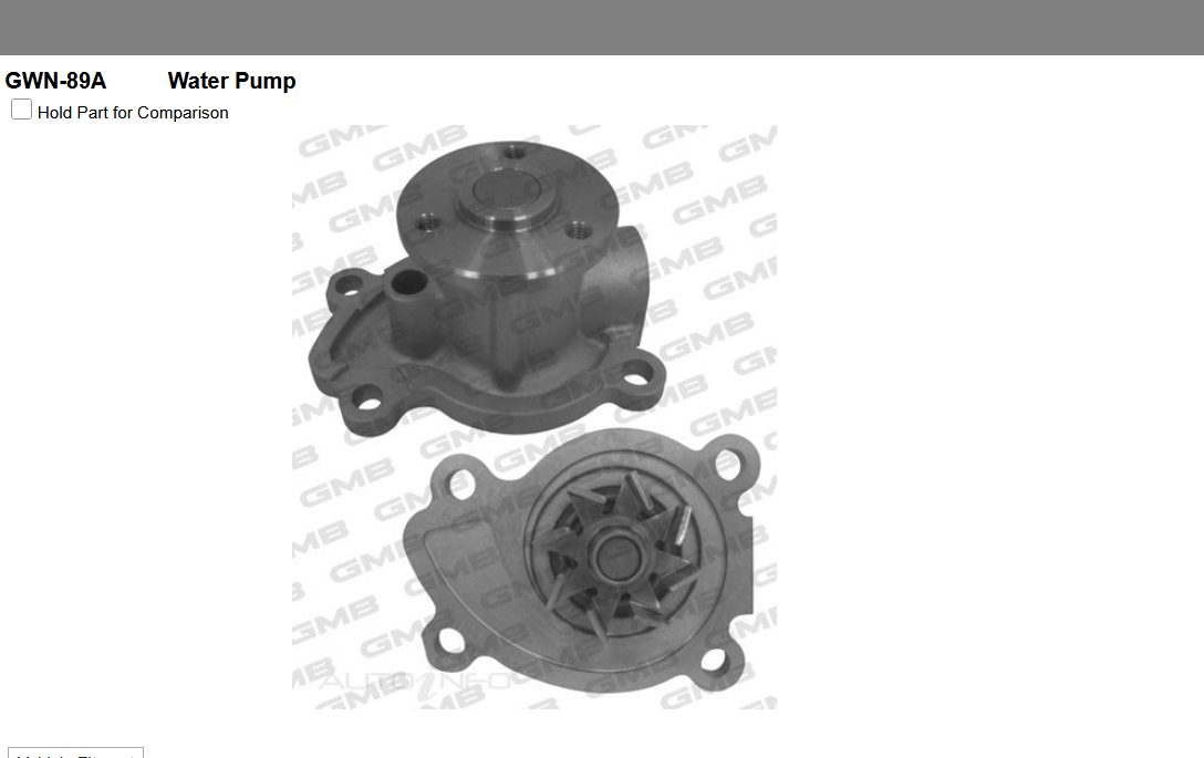 GENUINE GMB WATER PUMP+GASKET+SILICONE FOR Nissan Note 1.2L E12 DIG-S