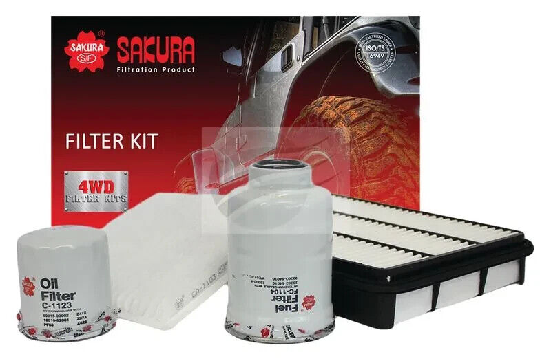 SERVICE FILTER KIT OIL AIR FUEL CABIN FOR TOYOTA LANDCRUISER PRADO
