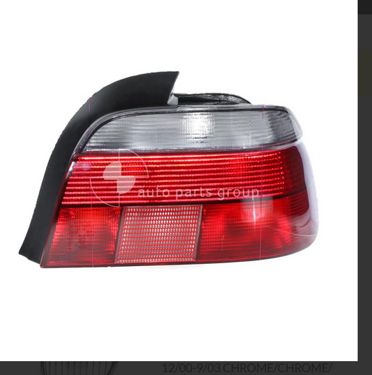 NEW DRIVER RIGHT TAIL LIGHT FOR BMW E39 SEDAN 12/2000-9/2003 RED & CLEAR