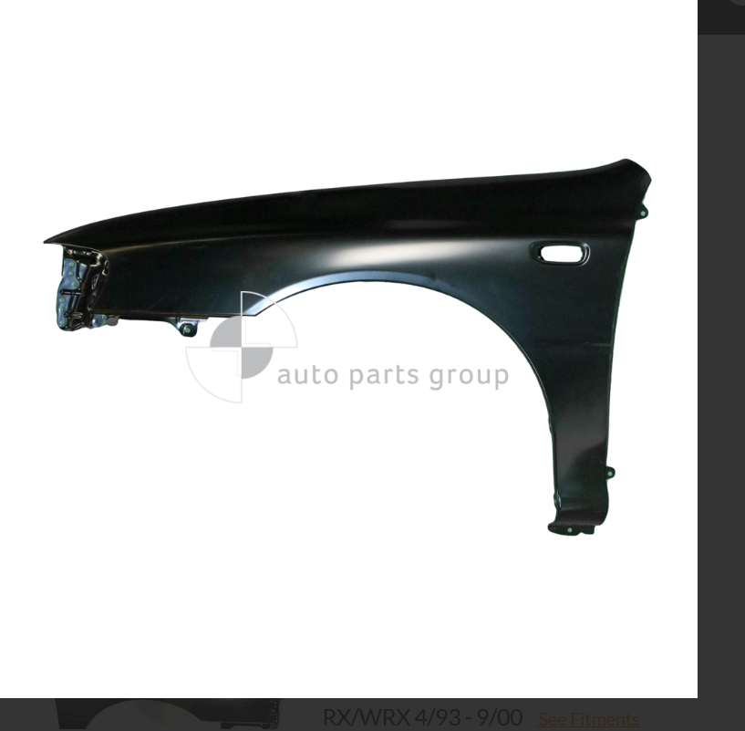 GENUINE LEFT FRONT GUARD FOR SUBARU IMPREZA RX/WRX 4/1993 - 9/2000 ...