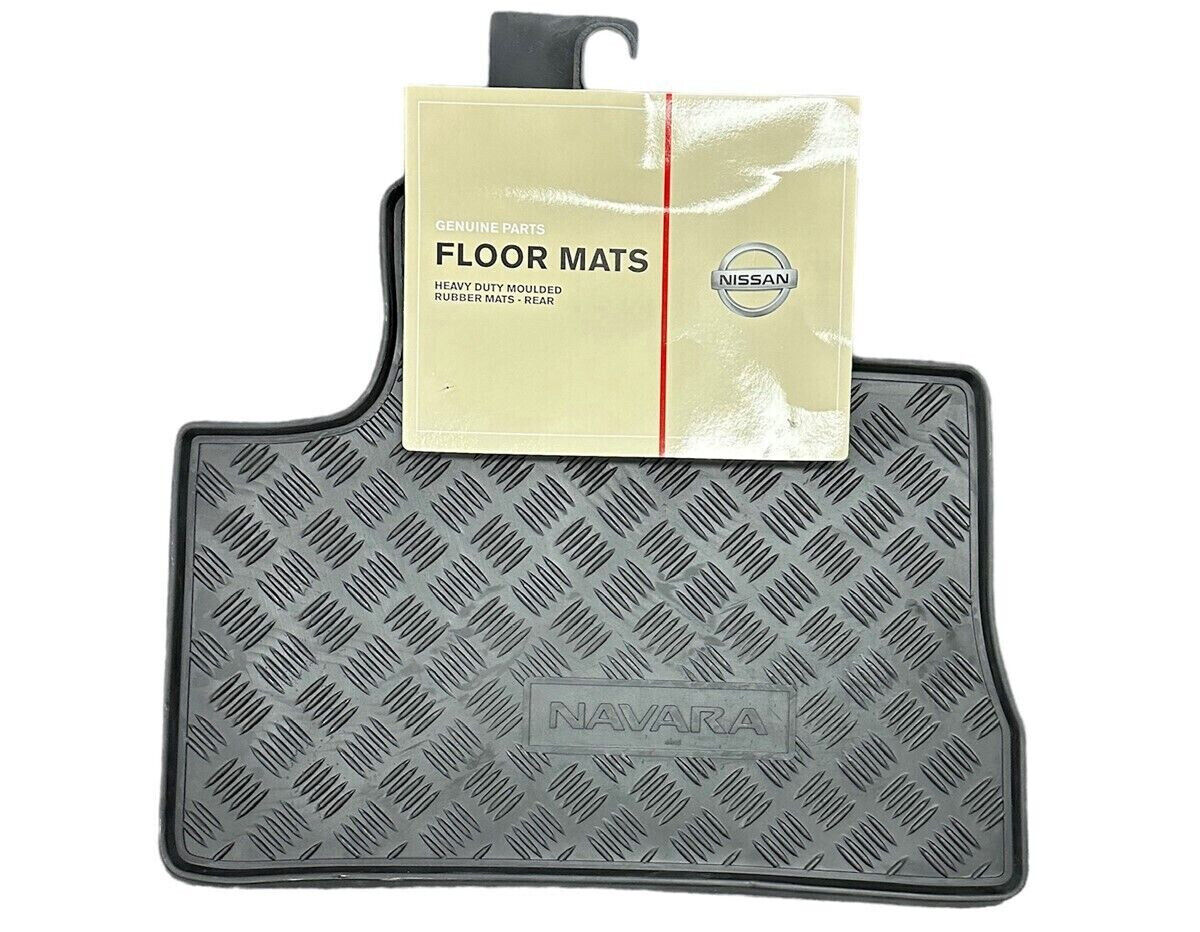 GENUINE REAR RUBBER FLOOR MAT SET FOR NISSAN D22 NAVARA D-22