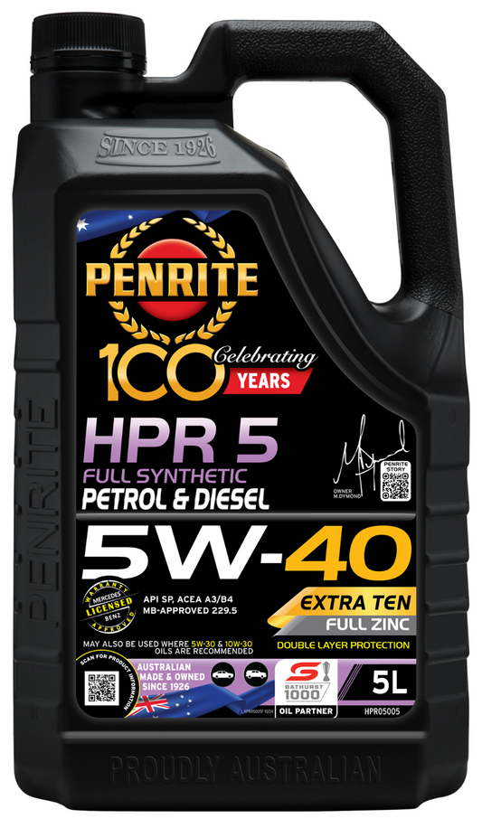 5Litre-HPR 5 5W-40 (Full Synthetic) ENGINE OIL *PENRITE* HPR05005