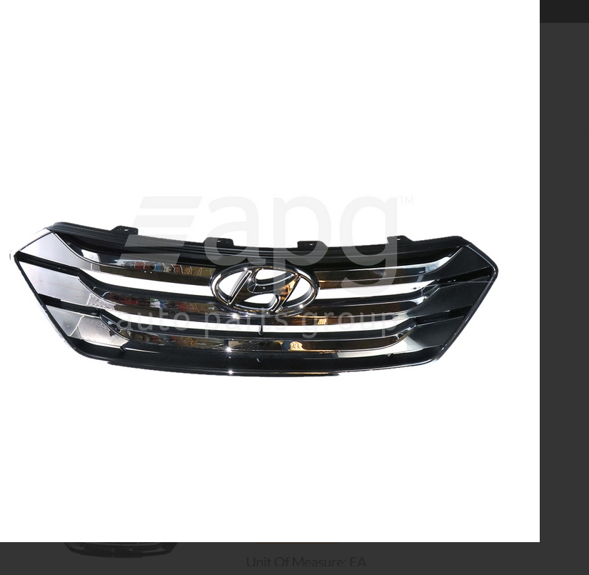 GENUINE FRONT GRILLE FOR HYUNDAI SANTA FE 8/12-9/14 PRIME WITHOUT MOULDS