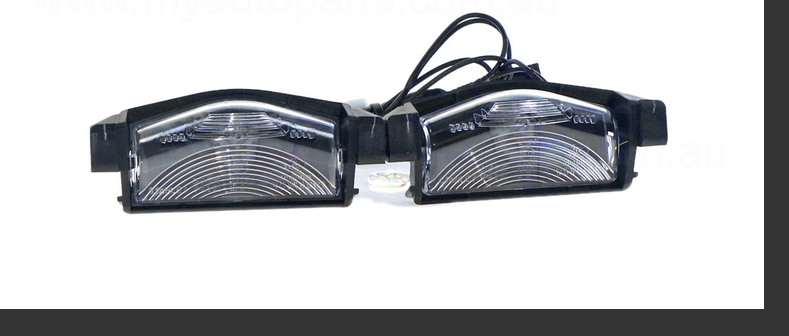 GENUINE NUMBER PLATE LIGHT SET FOR MAZDA 3 BL HATCH 3/2009-8/2011