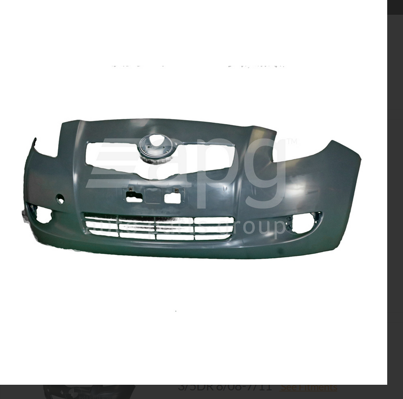 NEW FRONT BUMPER BAR FOR TOYOTA YARIS 3/5-DOOR 8/2005-8/2008