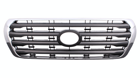 NEW FRONT GRILLE FOR TOYOTA LANDCRUISER 200 SERIES 08/2007-12/2011 CHROME/BLACK