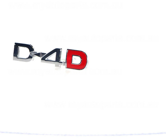 GENUINE DOOR EMBLEM BADGE D-4D FOR TOYOTA HILUX DIESEL 7/2011-4/2015