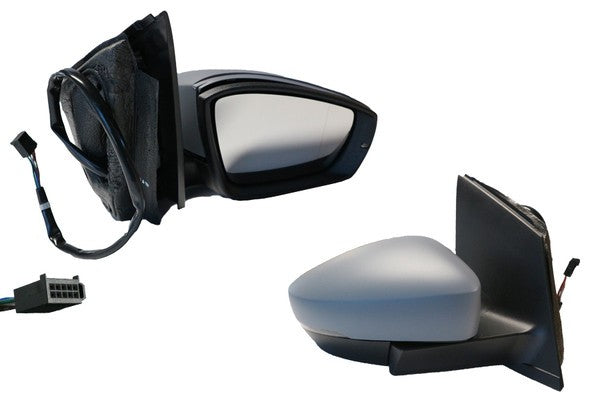 NEW RIGHT SIDE DOOR MIRROR FOR VOLKSWAGEN POLO 6R 03/2010-06/2017 HEATED+LIGHT