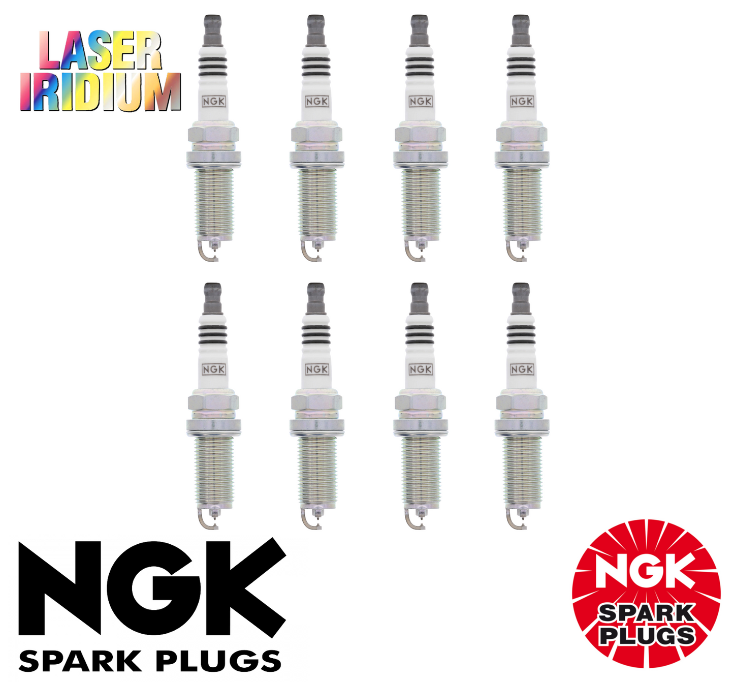 8x LASER IRIDIUM NGK SPARK PLUG SET FOR  Lexus LS460 V8 4.6L GS460 V8