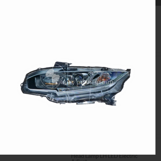 GENUINE LEFT HEADLIGHT FOR HONDA CIVIC 1/2018-1/2020 PROJECTOR MANUAL ADJUST