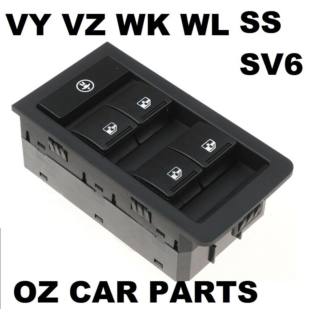 POWER WINDOW MAIN SWITCH BLACK BRAND NEW HOLDEN COMMODORE VY VZ SEDAN WAGON NEW