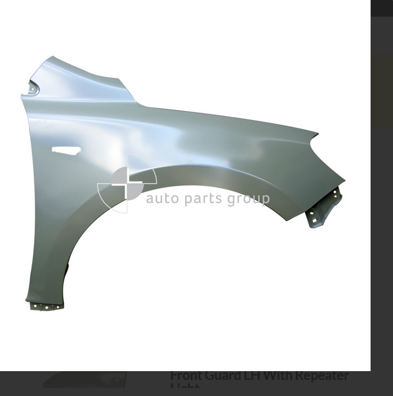 GENUINE RIGHT FRONT GUARD FOR SUZUKI KIZASHI 2/2011-8/2013 SEDAN BLINKER TYPE