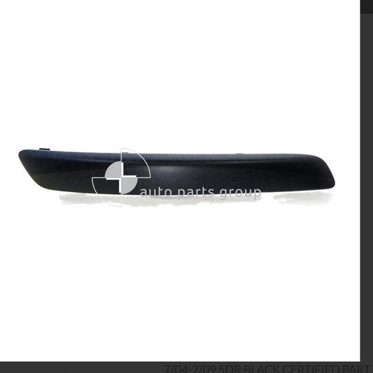 GENUINE FRONT BAR RIGHT MOULD FOR Volkswagen Golf MK-5 7/2004-2/2009 5-DOOR BLAC