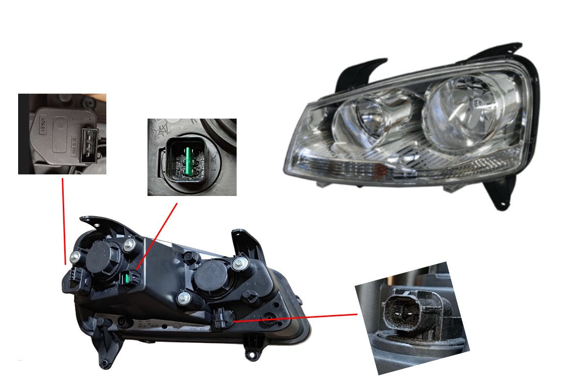 NEW PASSENGER SIDE HEADLIGHT FOR GREAT WALL V200/V240  K2  08/2011~ ONWARDS