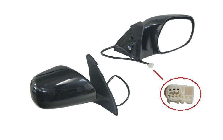 NEW RIGHT SIDE DOOR MIRROR FOR TOYOTA PRADO  J120  02/2003 ~ 10/2009 3-PIN BLACK
