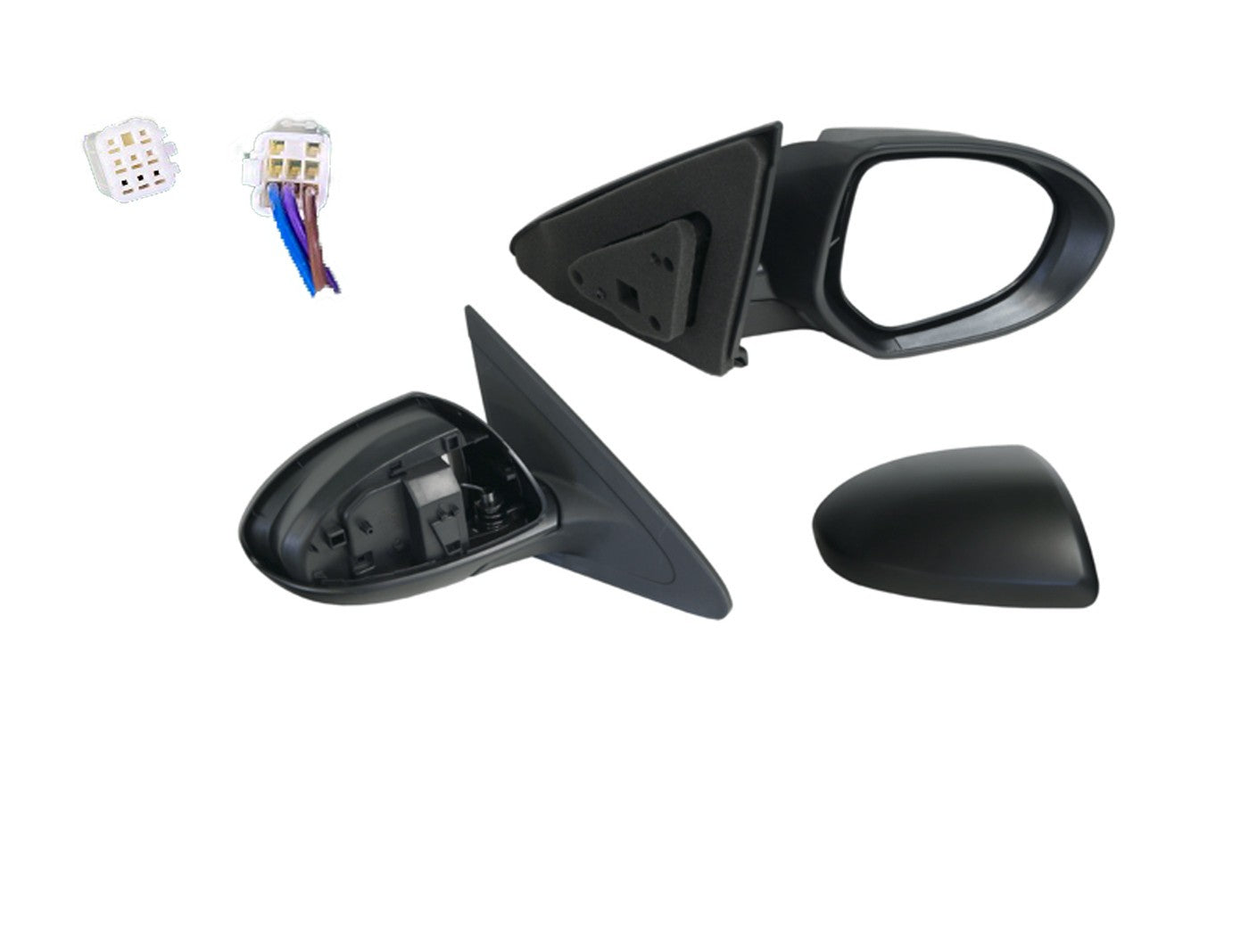 NEW RIGHT SIDE DOOR MIRROR FOR MAZDA 3  BL  01/2009 ~ 01/2014 WITHOUT BLINKER