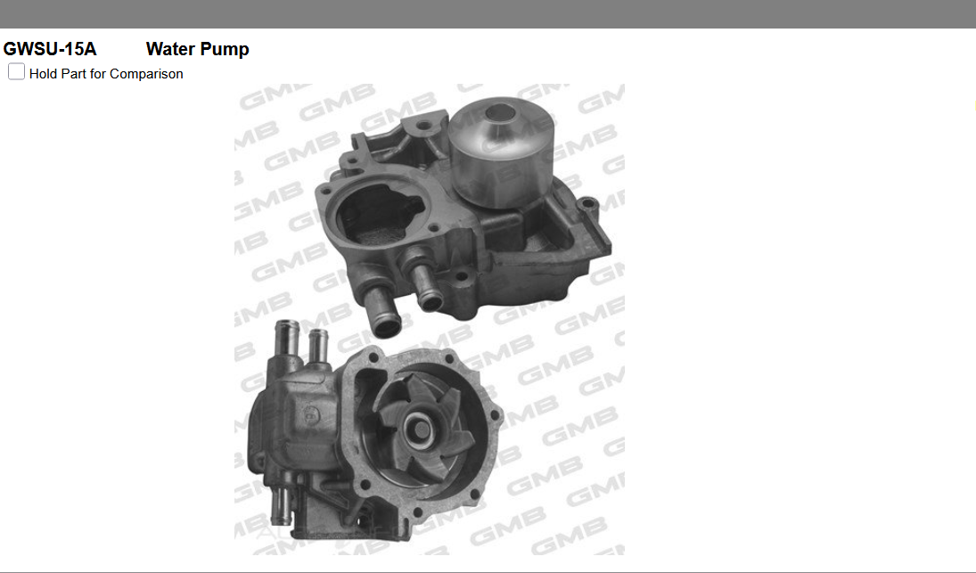 GENUINE GMB WATER PUMP+GASKET+SILICONE FOR Subaru Impreza 2.0 GG WRX AWD