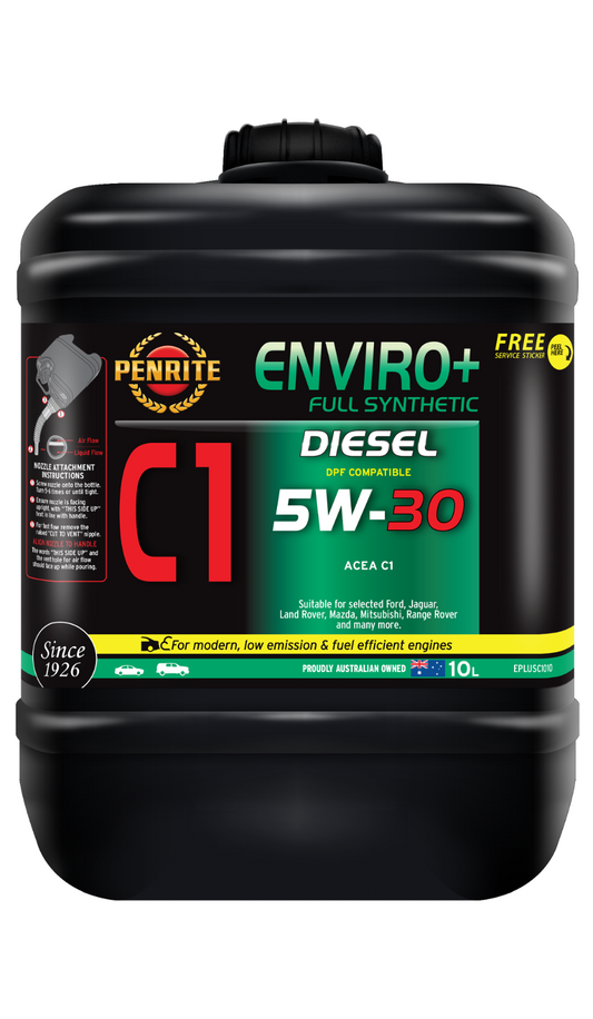 10-Litre - *PENRITE* ENGINE OIL EPLUSC1010  ENVIRO+ C1 5W-30 (FULL SYN.)