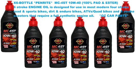 X6-BOTTLE *PENRITE* MC410W40001  MC-4ST 10W-40 (100% PAO & ESTER) 4 stroke Oil