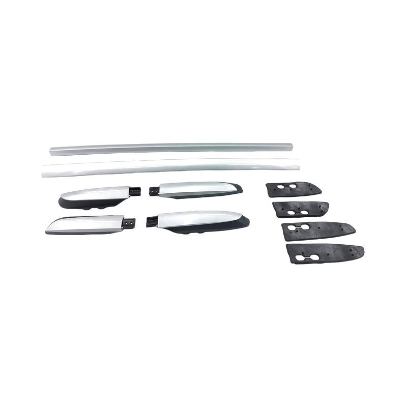 PAIR 2x Aluminum Silver Roof Rails Rack Bars Fit For Toyota RAV4 2013-2019