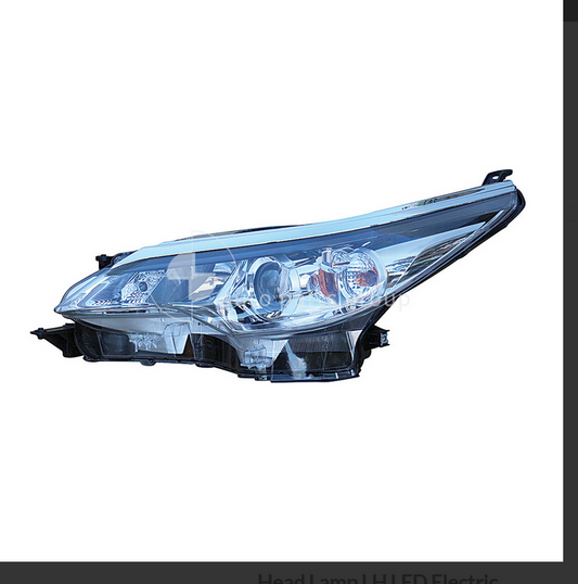 GENUINE LEFT HEADLIGHT FOR TOYOTA FORTUNER GXL HALOGEN ELECTRIC ADJUST TYPE