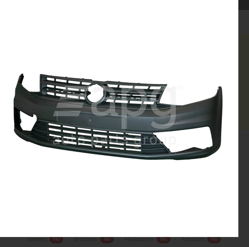 GENUINE FRONT BAR COVER BUMPER FOR Volkswagen Caddy 12/2015-3/2021 2/4DR VAN