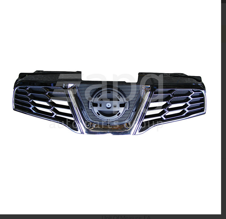 NEW FRONT BAR GRILLE FOR NISSAN DUALIS J10 1/2010-5/2014 WITH CHROME MOULD