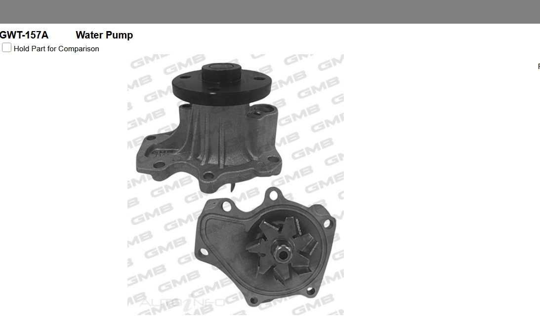 GENUINE GMB WATER PUMP+GASKET+SILICONE FOR Toyota Tarago 2.4L R50 (ACR50R)