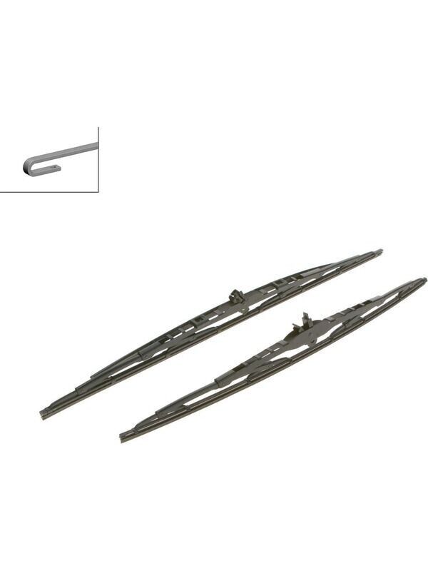 Bosch Wiper Blade Spoiler Set Fits Volkswagen Amarok, Transporter, MultiVan, Vol