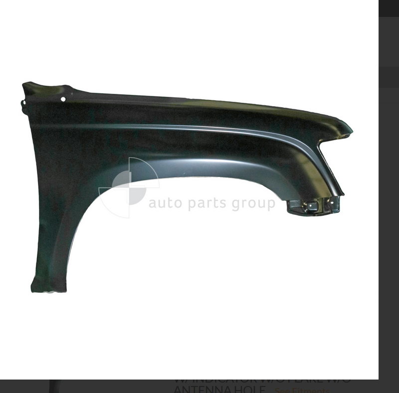 NEW RIGHT PASSENGER FRONT GUARD FENDER FOR TOYOTA HILUX 10/1997-8/2000 LN167-R