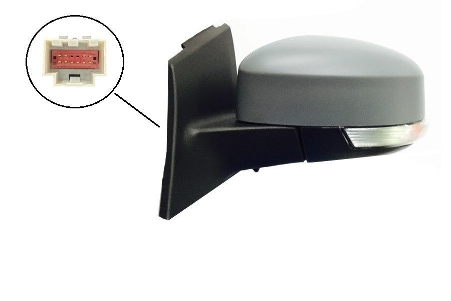 NEW LEFT SIDE DOOR MIRROR FOR FORD FOCUS LW/LZ 04/2011-07/2018 LIGHT & HEATED